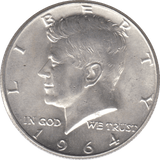1964 SILVER HALF DOLLAR USA - SILVER WORLD COINS - Cambridgeshire Coins