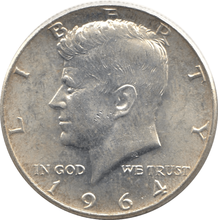1964 SILVER HALF DOLLAR USA - SILVER WORLD COINS - Cambridgeshire Coins
