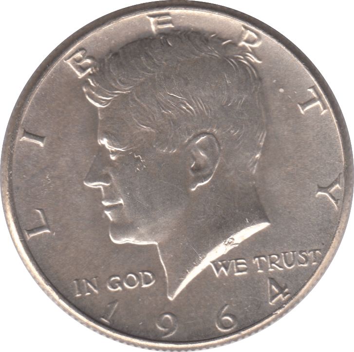 1964 SILVER HALF DOLLAR USA - SILVER WORLD COINS - Cambridgeshire Coins