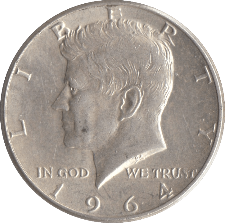 1964 SILVER HALF DOLLAR USA - SILVER WORLD COINS - Cambridgeshire Coins