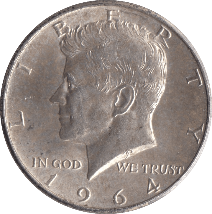 1964 SILVER HALF DOLLAR USA - SILVER WORLD COINS - Cambridgeshire Coins