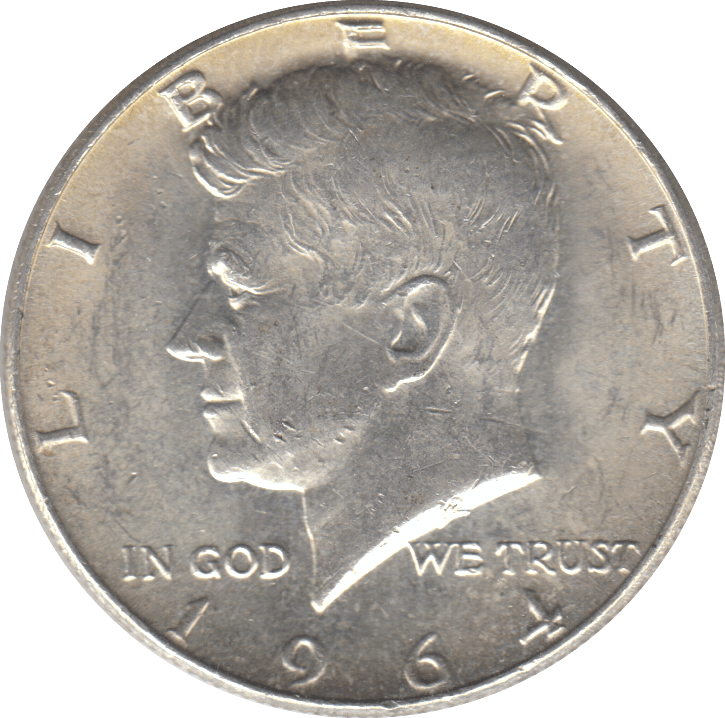 1964 SILVER HALF DOLLAR USA - SILVER WORLD COINS - Cambridgeshire Coins