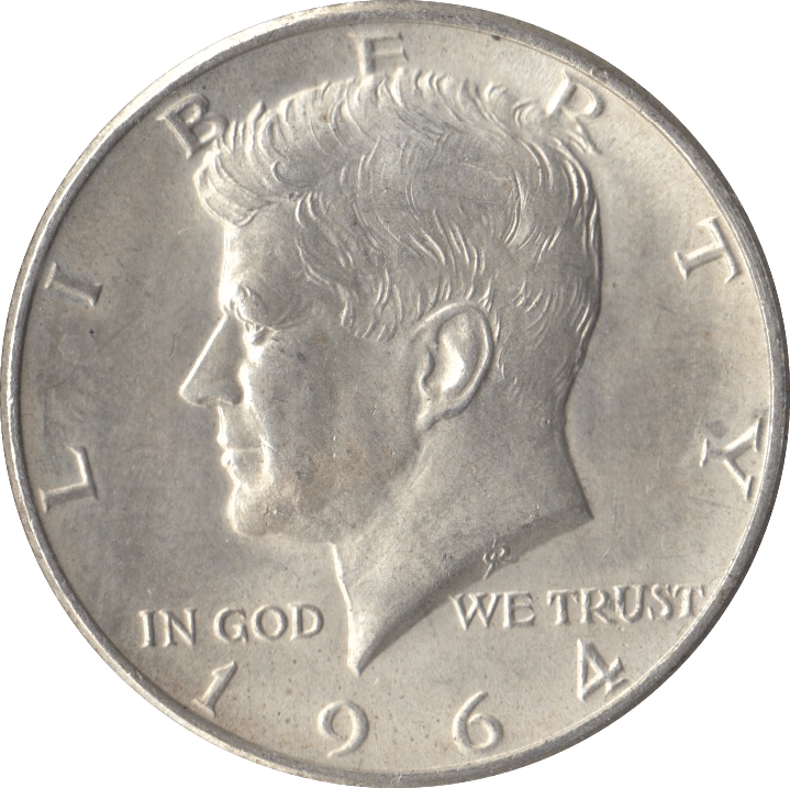 1964 SILVER HALF DOLLAR USA - SILVER WORLD COINS - Cambridgeshire Coins