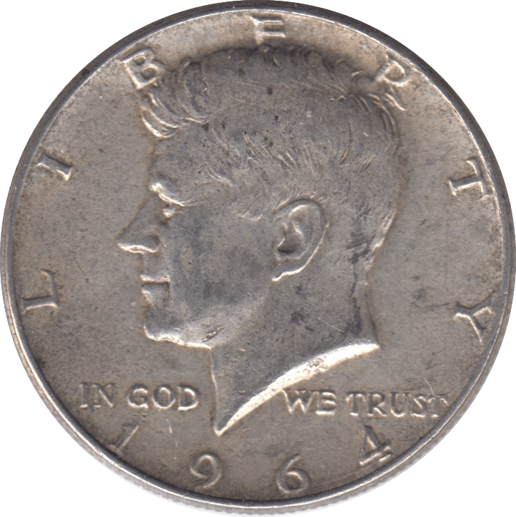 1964 SILVER HALF DOLLAR USA - SILVER WORLD COINS - Cambridgeshire Coins