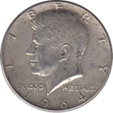 1964 SILVER HALF DOLLAR USA - SILVER WORLD COINS - Cambridgeshire Coins