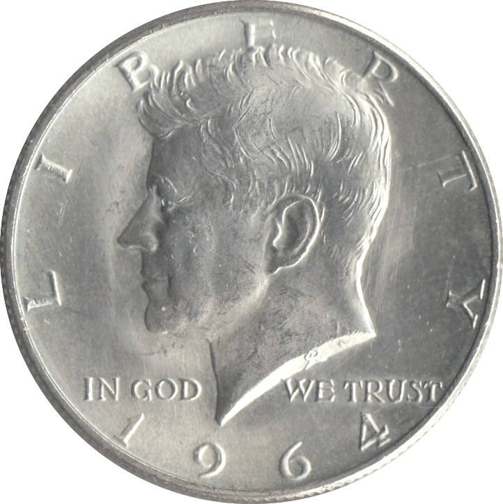 1964 SILVER HALF DOLLAR USA - SILVER WORLD COINS - Cambridgeshire Coins