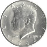 1964 SILVER HALF DOLLAR USA - SILVER WORLD COINS - Cambridgeshire Coins