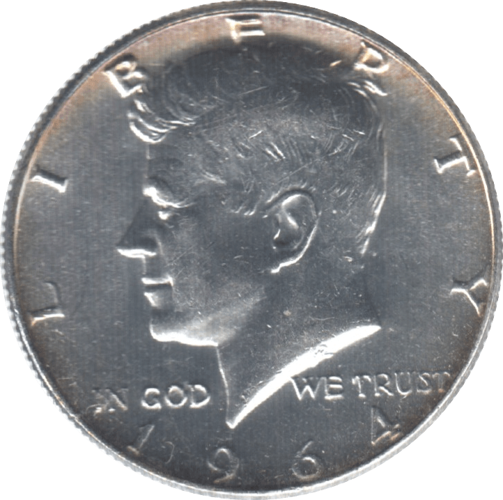 1964 SILVER HALF DOLLAR USA - WORLD SILVER COINS - Cambridgeshire Coins