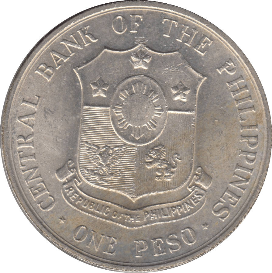 1964 SILVER ONE PESO PHILIPPINES - WORLD COINS - Cambridgeshire Coins