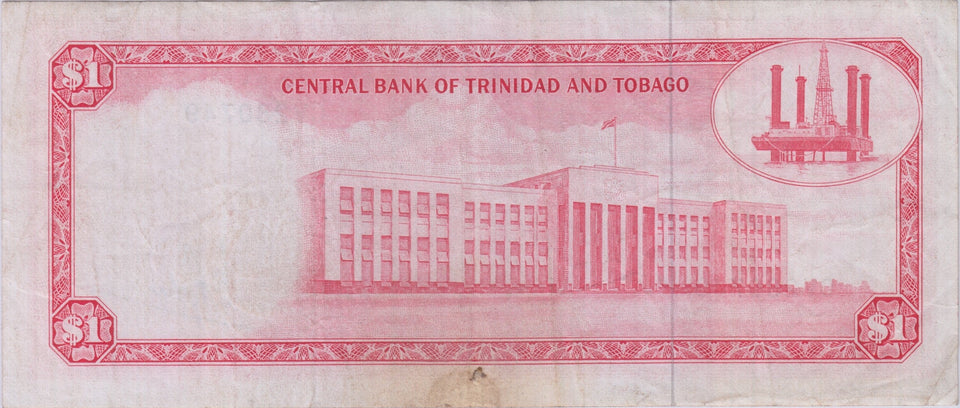 1964 TRINIDAD AND TOBAGO 1 DOLLAR BANKNOTE REF 1425 - World Banknotes - Cambridgeshire Coins