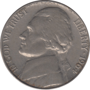 1964 USA 5 CENTS - WORLD COINS - Cambridgeshire Coins