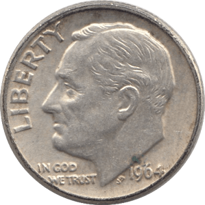 1964 USA SILVER DIME DENVER MINT - SILVER WORLD COINS - Cambridgeshire Coins