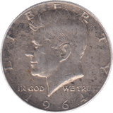 1964 USA SILVER HALF DOLLAR 5 - SILVER WORLD COINS - Cambridgeshire Coins