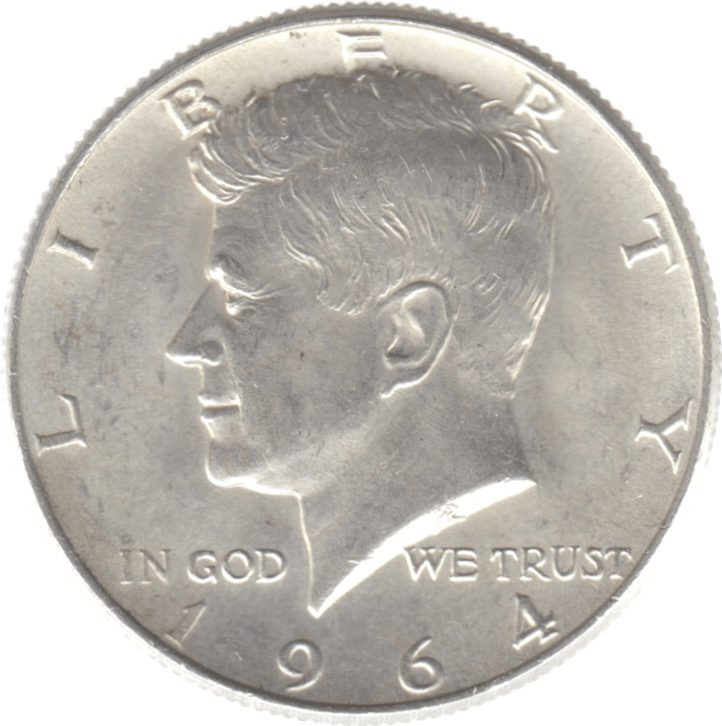 1964 USA SILVER HALF DOLLAR B - WORLD SILVER COINS - Cambridgeshire Coins