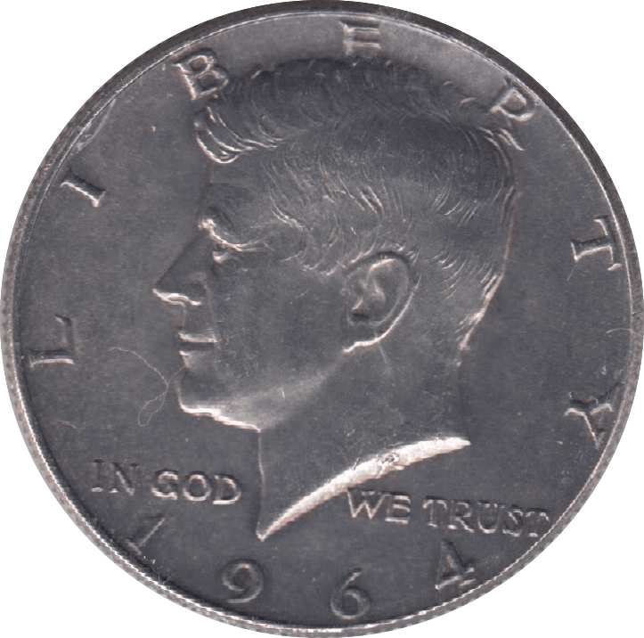 1964 USA SILVER HALF DOLLAR - SILVER WORLD COINS - Cambridgeshire Coins