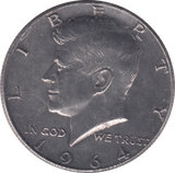 1964 USA SILVER HALF DOLLAR - SILVER WORLD COINS - Cambridgeshire Coins