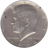1964 USA SILVER HALF DOLLAR - SILVER WORLD COINS - Cambridgeshire Coins