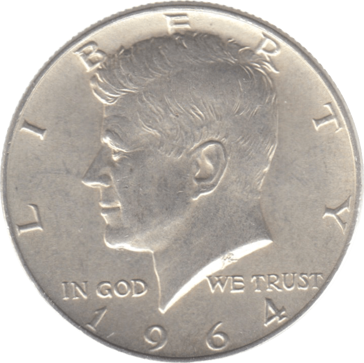 1964 USA SILVER HALF DOLLAR - WORLD SILVER COINS - Cambridgeshire Coins