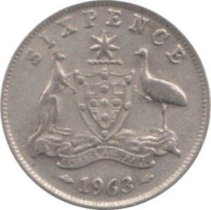 1965 AUSTRALIA SILVER SIXPENCE - SILVER WORLD COINS - Cambridgeshire Coins