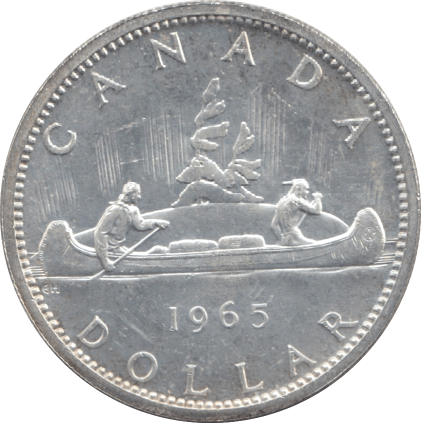 1965 CANADA SILVER ONE DOLLAR 9 - WORLD SILVER COINS - Cambridgeshire Coins
