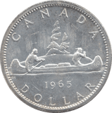 1965 CANADA SILVER ONE DOLLAR 9 - WORLD SILVER COINS - Cambridgeshire Coins