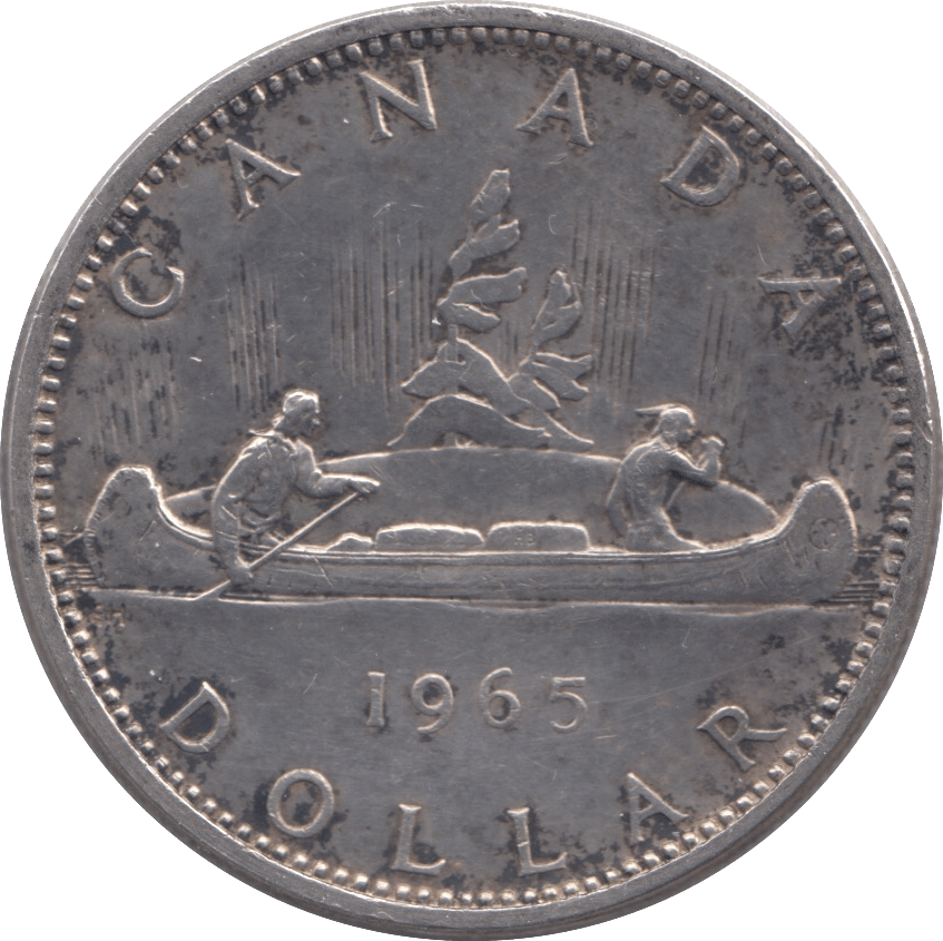 1965 CANADA SILVER ONE DOLLAR - SILVER WORLD COINS - Cambridgeshire Coins