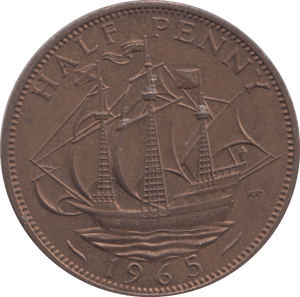 1965 HALFPENNY ( UNC ) 1 - Halfpenny - Cambridgeshire Coins