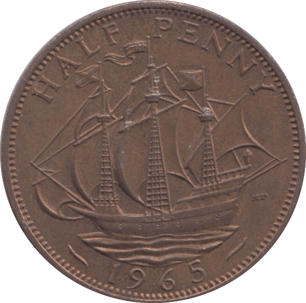 1965 HALFPENNY ( UNC ) 1 - Halfpenny - Cambridgeshire Coins