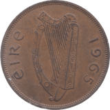 1965 IRELAND ONE PENNY - WORLD COINS - Cambridgeshire Coins