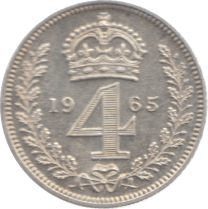 1965 MAUNDY FOURPENCE ( UNC ) - Maundy Coins - Cambridgeshire Coins