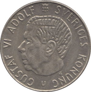 1965 ONE KRONE SWEDEN - WORLD COINS - Cambridgeshire Coins