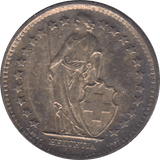 1965 SILVER 1 1/2 FRANC SWITZERLAND - WORLD SILVER COINS - Cambridgeshire Coins