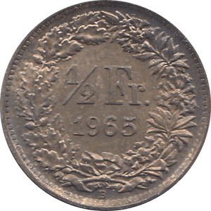 1965 SILVER 1 1/2 FRANC SWITZERLAND - WORLD SILVER COINS - Cambridgeshire Coins