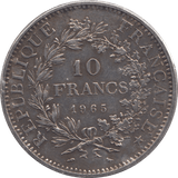 1965 SILVER 10 FRANCS FRANCE - SILVER WORLD COINS - Cambridgeshire Coins