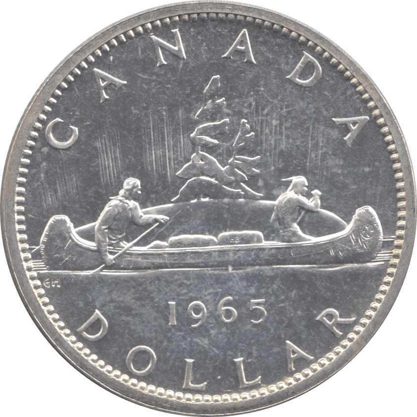 1965 SILVER DOLLAR CANADA 4 - WORLD SILVER COINS - Cambridgeshire Coins