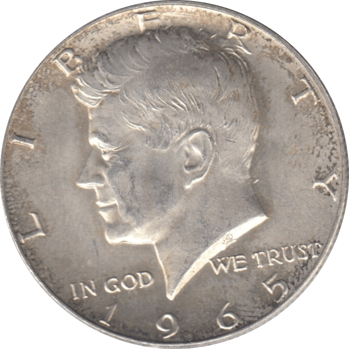 1965 SILVER HALF DOLLAR USA - WORLD SILVER COINS - Cambridgeshire Coins