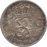 1965 SILVER ONE GULDEN NETHERLANDS - SILVER WORLD COINS - Cambridgeshire Coins