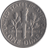 1965 USA ONE DIME - WORLD COINS - Cambridgeshire Coins