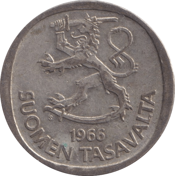 1966 1 MARKKA FINLAND - WORLD COINS - Cambridgeshire Coins