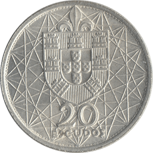 1966 20 ESCUDOS PORTUGAL - WORLD COINS - Cambridgeshire Coins