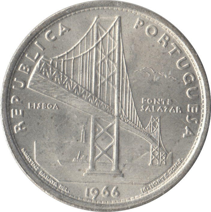1966 20 ESCUDOS PORTUGAL - WORLD COINS - Cambridgeshire Coins