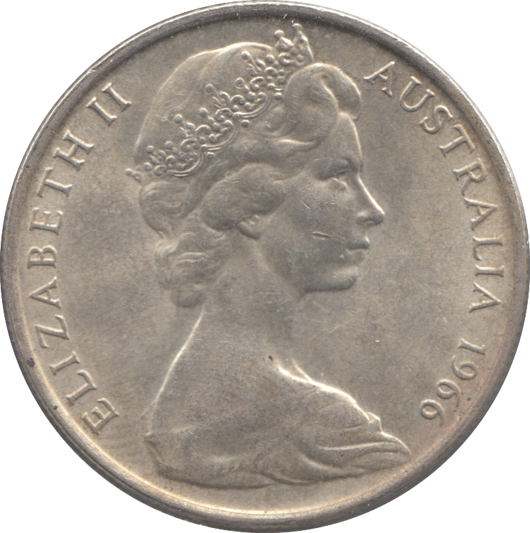 1966 AUSTRALIA 50 CENTS - SILVER WORLD COINS - Cambridgeshire Coins
