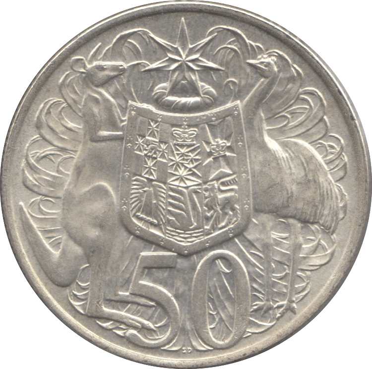 1966 AUSTRALIA 50 CENTS - SILVER WORLD COINS - Cambridgeshire Coins