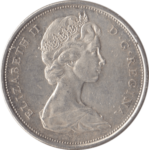1966 CANADA 50 CENTS - SILVER WORLD COINS - Cambridgeshire Coins