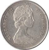 1966 CANADA 50 CENTS - SILVER WORLD COINS - Cambridgeshire Coins