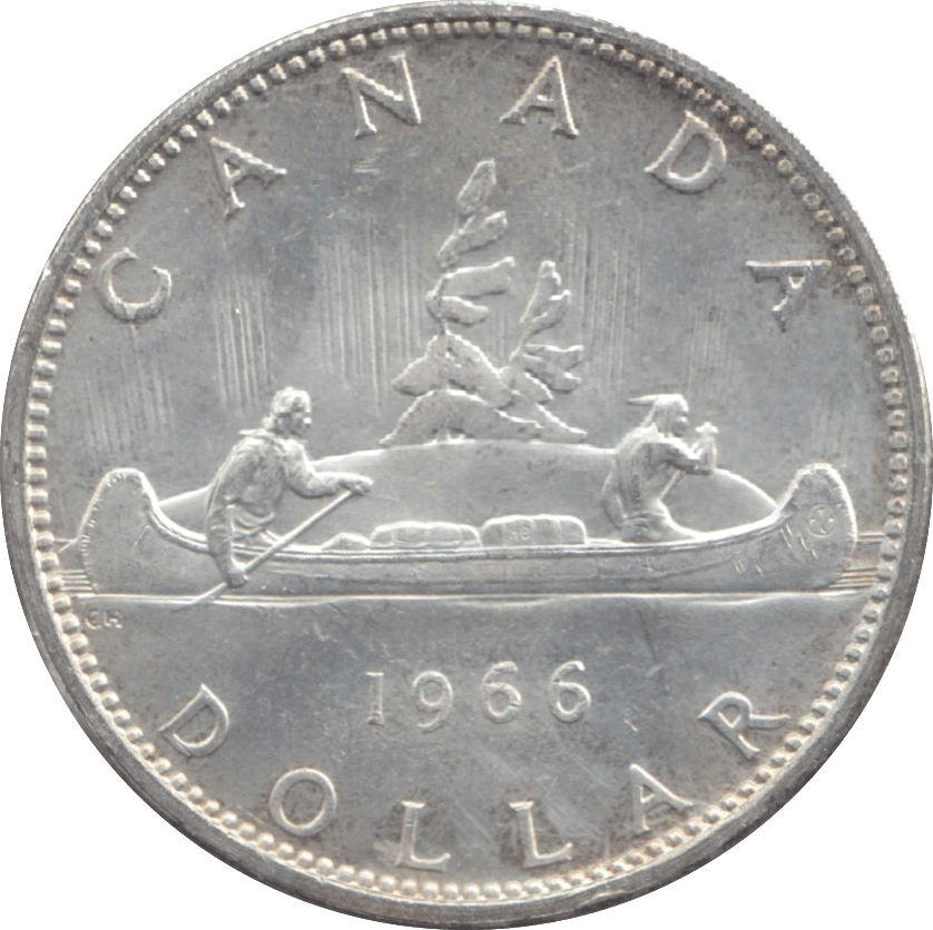 1966 CANADA SILVER ONE DOLLAR 9 - WORLD SILVER COINS - Cambridgeshire Coins