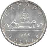 1966 CANADA SILVER ONE DOLLAR 9 - WORLD SILVER COINS - Cambridgeshire Coins