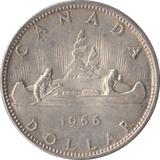 1966 CANADA SILVER ONE DOLLAR - SILVER WORLD COINS - Cambridgeshire Coins
