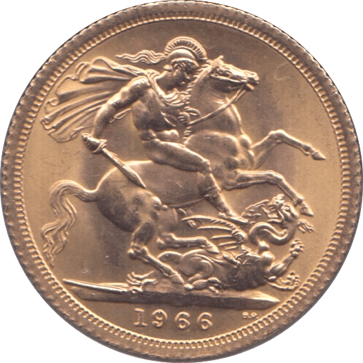 1966 GOLD SOVEREIGN ( AUNC ) 2 - Sovereign - Cambridgeshire Coins