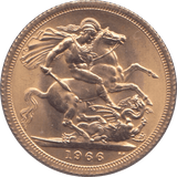 1966 GOLD SOVEREIGN ( AUNC ) 2 - Sovereign - Cambridgeshire Coins